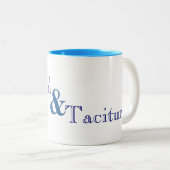 ジェーンAustenのUnsocial無愛想な引用文のマグ ツートーンマグカップ (正面右)