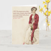 ジェーンAustenエマの引用文のクリスマスカード カード (黄色い花)