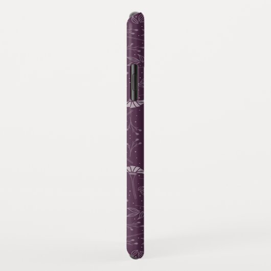 ジェーンAustenエマの本紫色の花愛引用文 Case-Mate iPhoneケース (裏面/右)