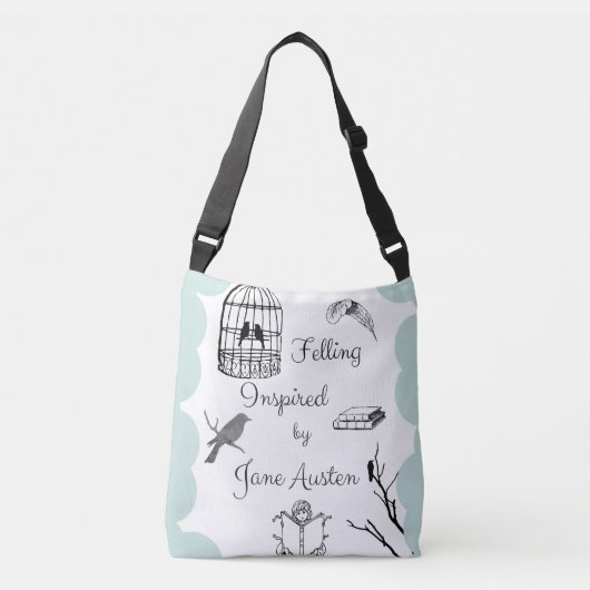 ジェーンAusten著インスパイア倒すこと クロスボディバッグ (正面)