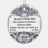 ジェーンAusten: Pemberleyの財産の球 セラミックオーナメント (左)