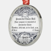 ジェーンAusten: Pemberleyの財産の球 メタルオーナメント (左)