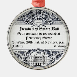 ジェーンAusten: Pemberleyの財産の球 メタルオーナメント