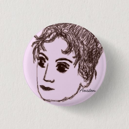 ジェーンAusten Pin 缶バッジ (正面)