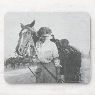 ジェーンBernoudiおよび彼女の馬 マウスパッド