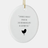 ジェーンEyre私は鳥のクリスマスのオーナメントではないです セラミックオーナメント (右)