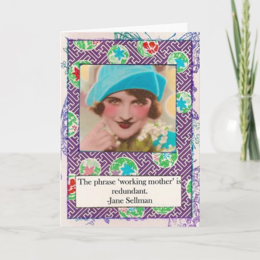 ジェーンSellmanの母性愛の引用文カード カード (正面)