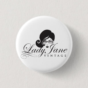 ジェーンVintage Button Pin女性 缶バッジ