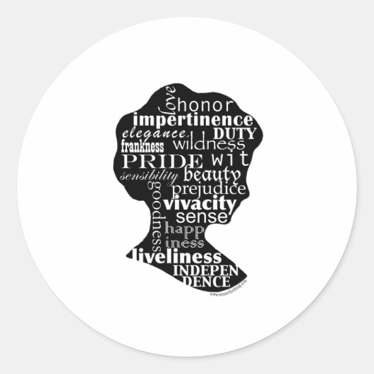 ジェー読ン・オースティン・カメオ ラウンドシール (正面)