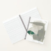 ジェ自然スチャ – 灰色と緑 ノートブック (内部)