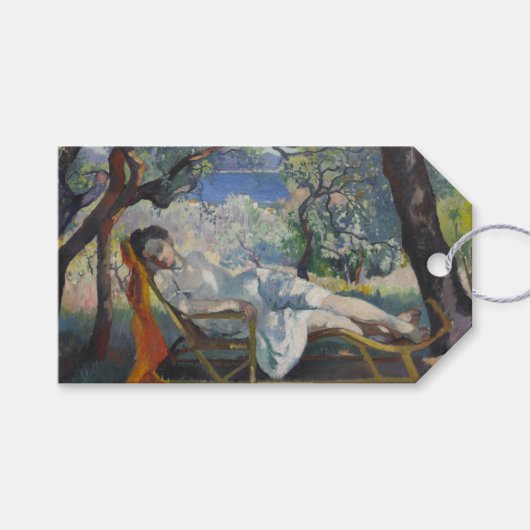 ジエスタ（太陽に照らされた庭で休むジャンヌ） ギフトタグ (正面(横))