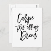 ジエムハンドレタス効果カーペ引用文 ポストカード (正面/裏面)