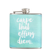 ジエム引用文アクアウォーター色を消すカルペ フラスク (正面)