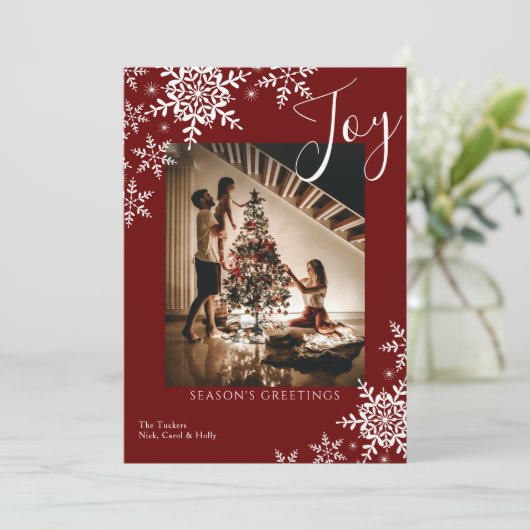 ジエレガントョイ・スノーフレーク・プレイド・シーズンの挨拶 シーズンカード (スタンド正面)