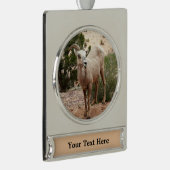 ジオおもしろいン国立公園のヒツジ シルバープレートバナーオーナメント (右)