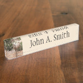 ジオおもしろいン国立公園のヒツジ デスクネームプレート (側面)