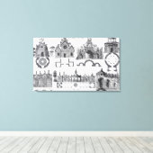 ジオの「ジャルディン・アングロ・シノワ」のグロットデザイン キャンバスプリント (インサイチュ (ウッドフロア))