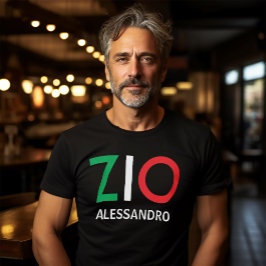 ジオイタリアングリーンホワイトレッドアンクル Tシャツ