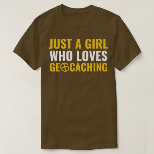 ジオカサーを愛する女おもしろいの子 Tシャツ (デザイン正面)