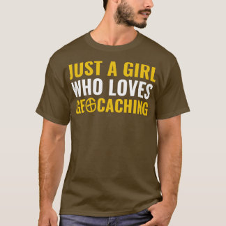 ジオカサーを愛する女おもしろいの子 Tシャツ