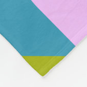 ジオカラフルメトリ図形の明るい色でのコラージュ フリースブランケット (角)