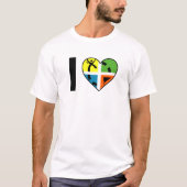 ジオキャッシングを愛するTシャツ Tシャツ (正面)