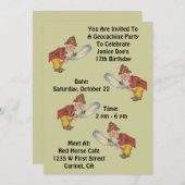 ジオキャッシング ジオキャッシュ パーティー ご招待 シャーロック ハント 招待状 (正面/裏面)
