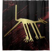 ジオグリフナスカ・ペルー動物 シャワーカーテン (正面)