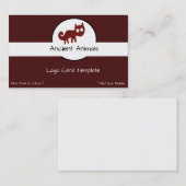 ジオグリフペルー赤キツネ猫ロゴ 名刺 (正面/裏面)