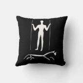 ジオグリフロングマンエンシェントアートウフィントンホワイトホース クッション (裏面)