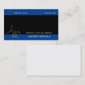 ジオグリフ古代の動物金ゴールドロゴ 名刺 (正面/裏面)