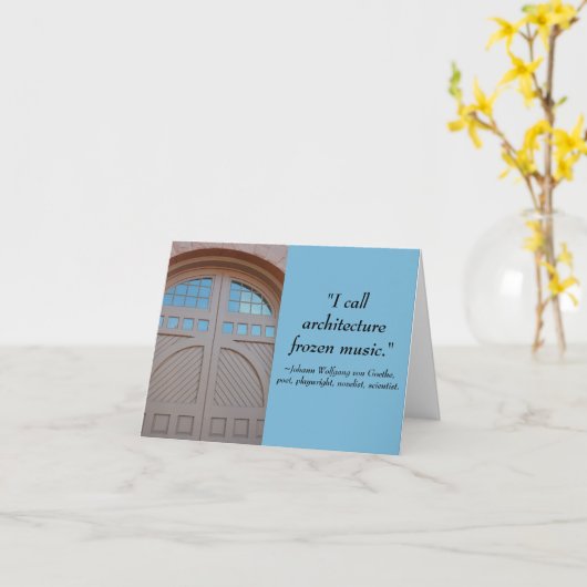 ジオザ引用文アーキテクチャ度カード カード (黄色い花)