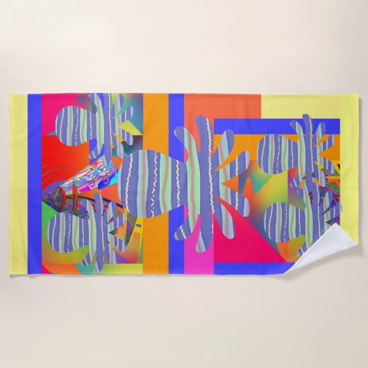 ジオタコ ビーチタオル (正面)