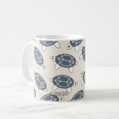 ジオタートルマグカップ – Geo Cat collection by TR Forsman コーヒーマグカップ (正面左)