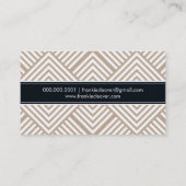 ジオダイヤモダンモンド模様トレンディークラフトシンプル 名刺 (裏面)