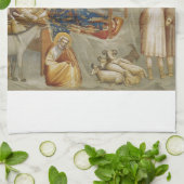 ジオットによるイエス・キリストの出生 キッチンタオル (折り畳み)