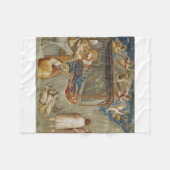 ジオットによるイエス・キリストの出生 フリースブランケット (正面(横))