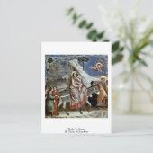 ジオットディボンドンによるエジプトへのフライト ポストカード (スタンド正面)