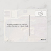 ジオットディボンドンによる受胎告知のマリア ポストカード (裏面)