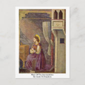 ジオットディボンドンによる受胎告知のマリア ポストカード (正面)