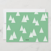 ジオツリーズモダンホリデーミニマルクリスマスカード シーズンカード (裏面)