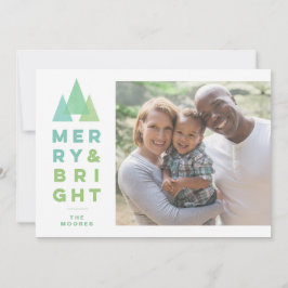 ジオツリーズモダンホリデーミニマルクリスマスカード シーズンカード