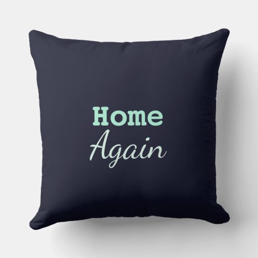 ジオデスと銀河系青い紫のピンクグリーン クッション (裏面)