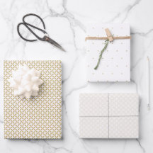 ジオドット接続織り金ゴールドと白