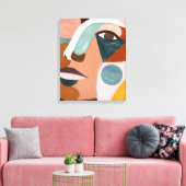 ジオハーフ顔 キャンバスプリント (インサイチュ (リビング))