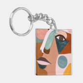 ジオハーフ顔 キーホルダー (正面左)