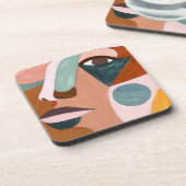 ジオハーフ顔 コースター (左側)