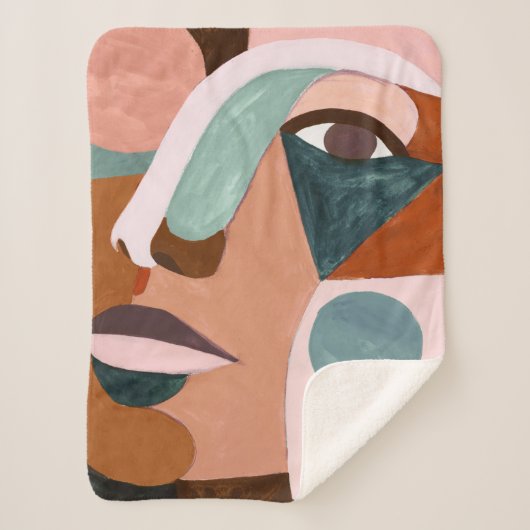 ジオハーフ顔 シェルパブランケット (正面)