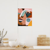 ジオハーフ顔 ポスター (キッチン)