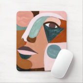 ジオハーフ顔 マウスパッド (マウス)